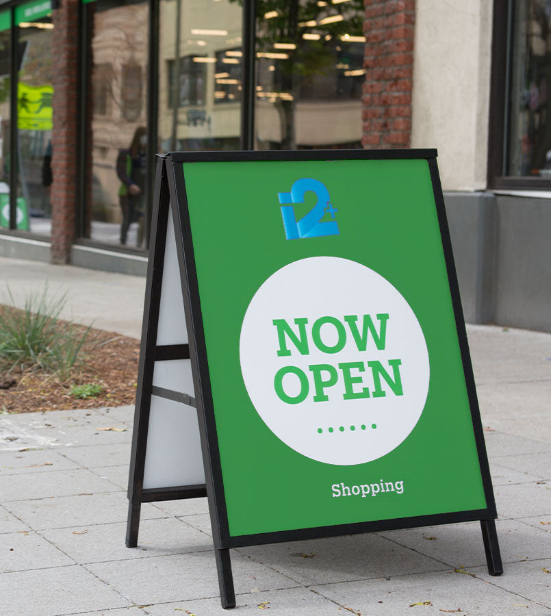 A Frame - Metal - Corflute Banners- 600mm X 1000