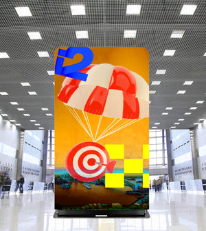 Fabric Tension Display Banners - Double Sided - 1200mm x 2000mm