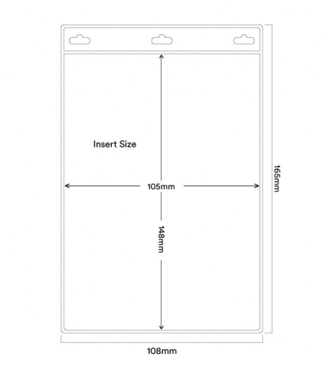 Plastic Pockets - Card Holders A6
