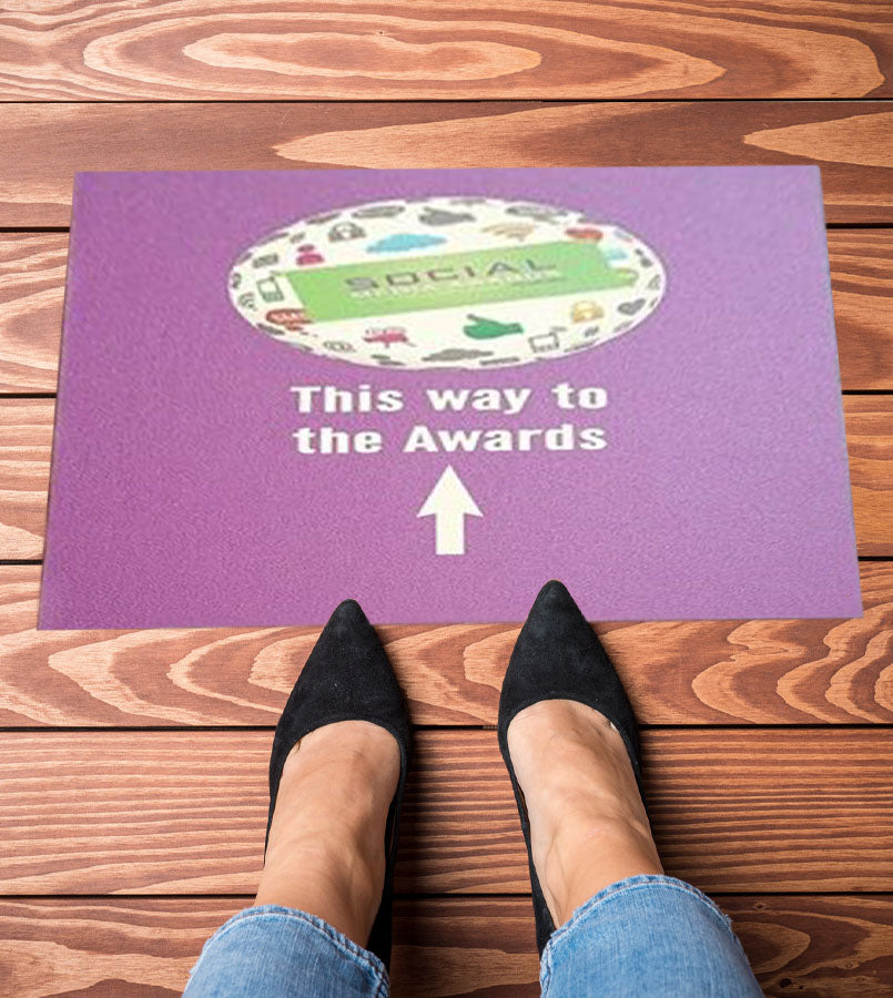 Directional floor stickers