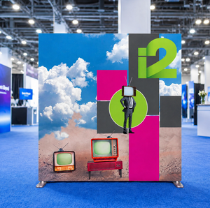 Media Wall Stretch Fabric Square Corners  - 1 Side 2000mm x 2300mm