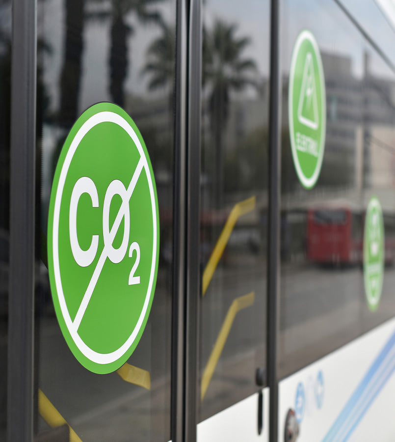 Sticker 200mm Diameter - PVC Long-life (Polymeric)