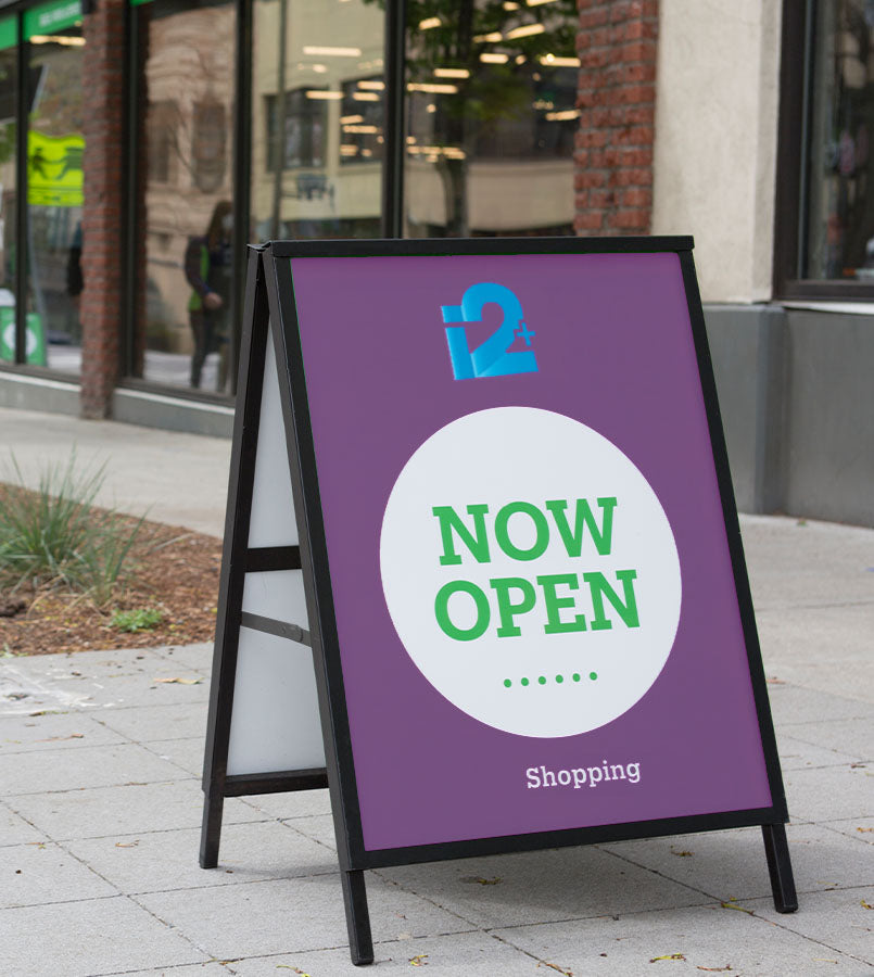 A Frame - Metal - Corflute Banners- 900mm X 1200mm