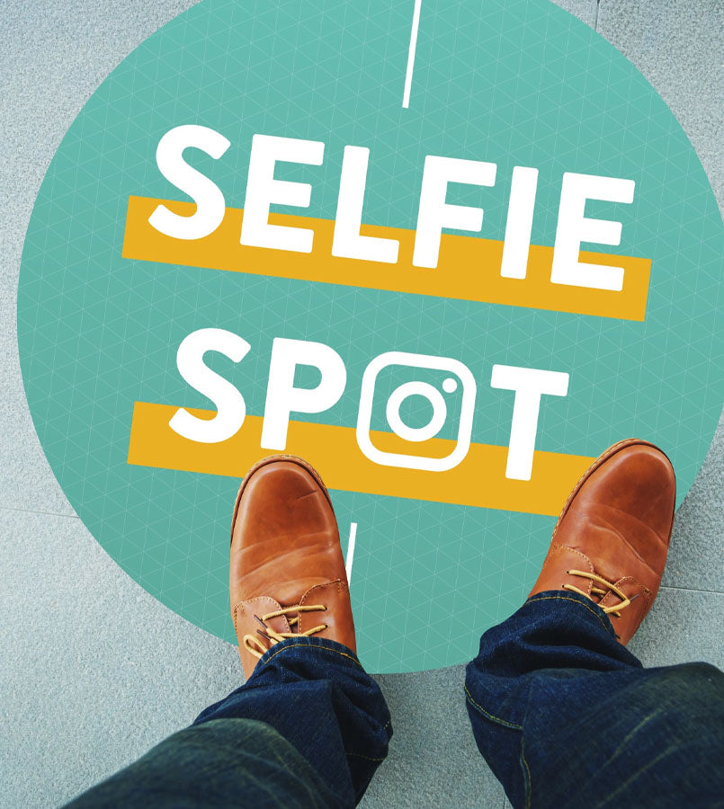 Floor Display Stickers - 350mm Circle