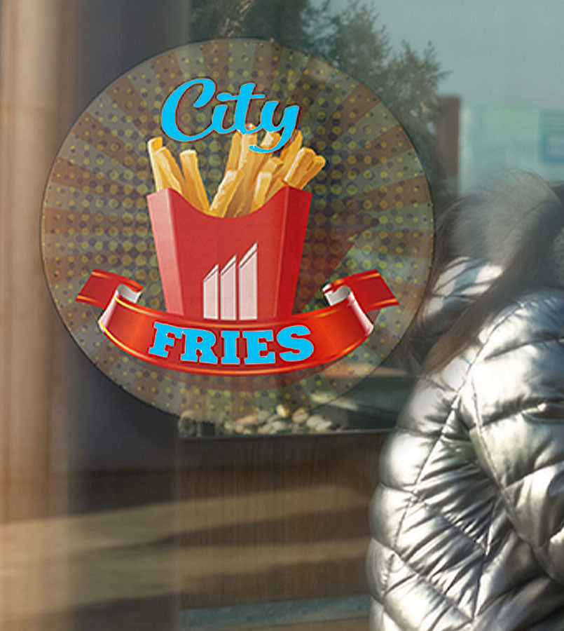 Stickers Clear 500mm Diameter - Static Cling