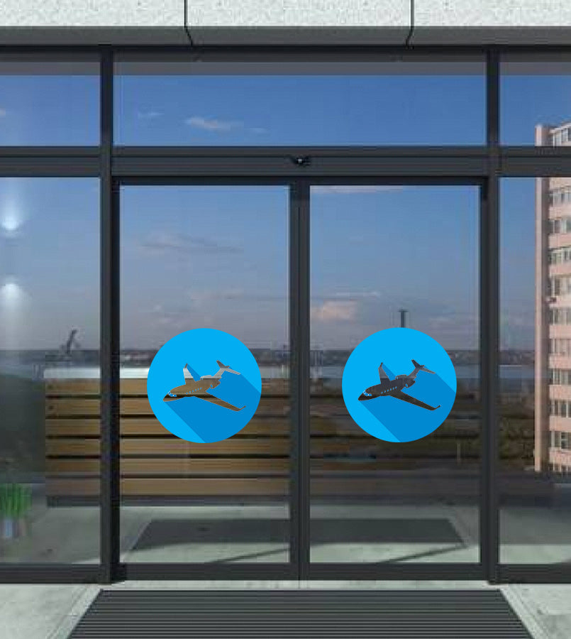 Stickers Clear 350mm Diameter - Static Cling