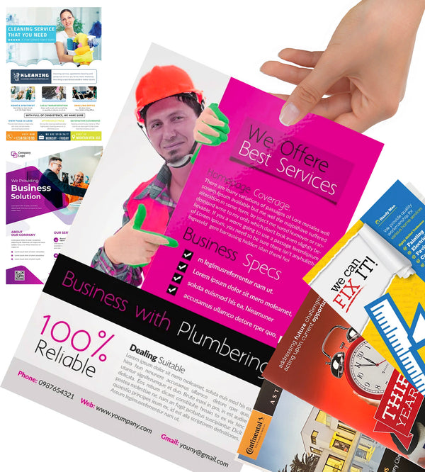 A4 Tradie Promotional Leaflets - i2 Banners and Posters
