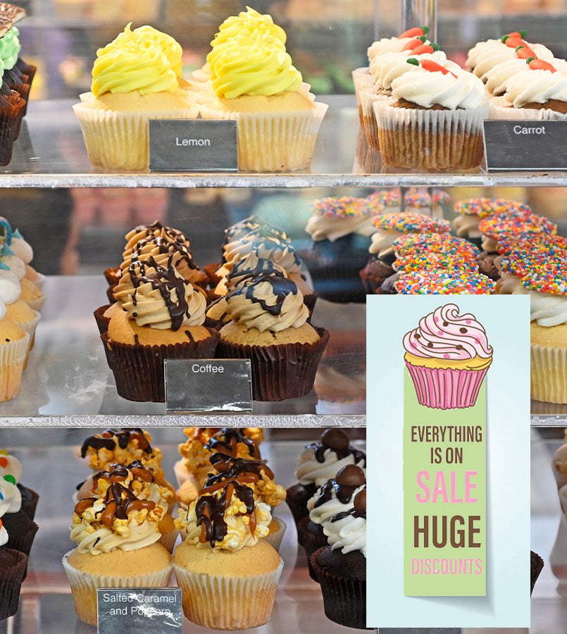 Window Stickers White 160mm x 300mm - Static Cling