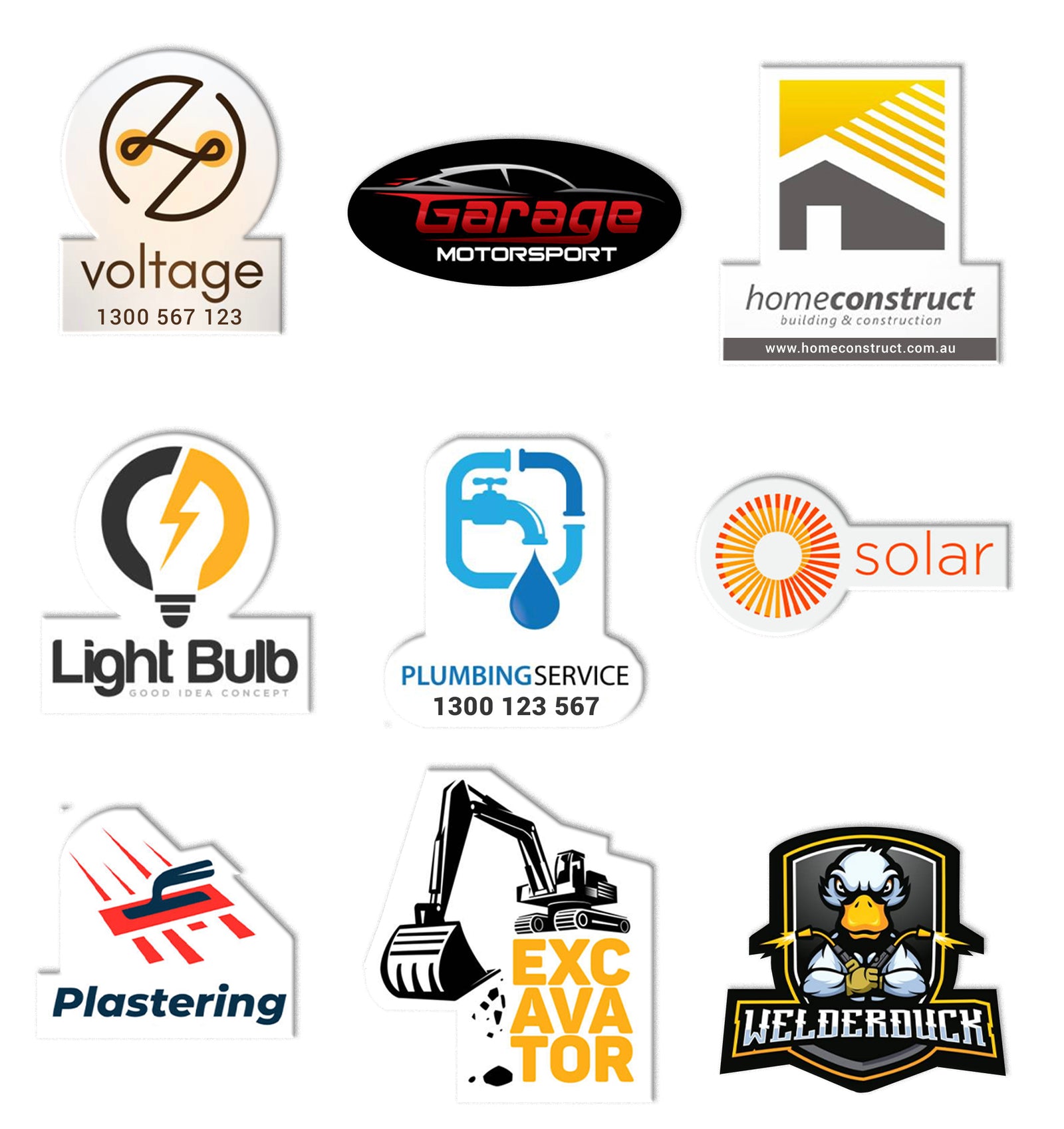 Tradie Custom Shape Magnets