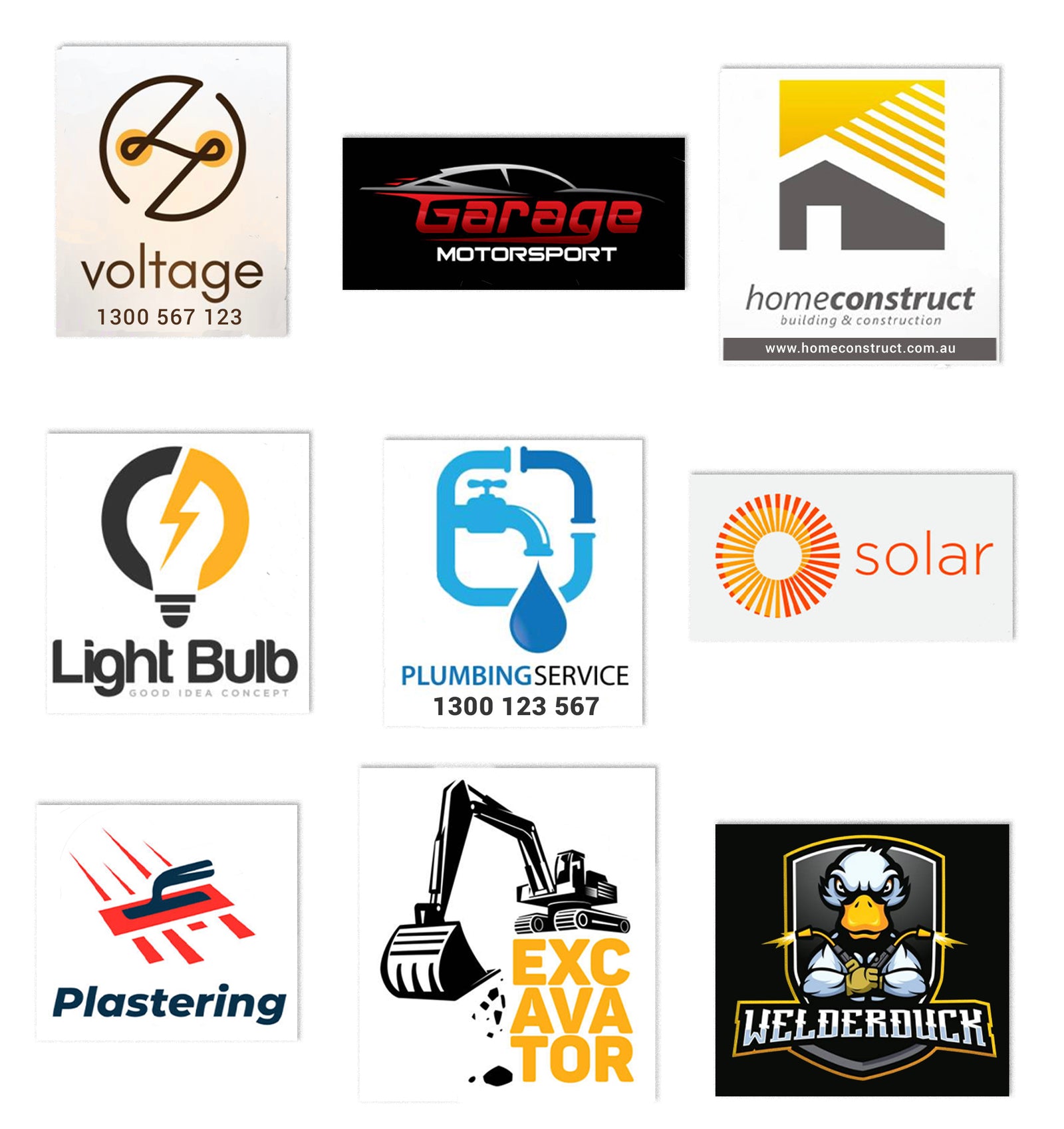 Tradie Square Magnets